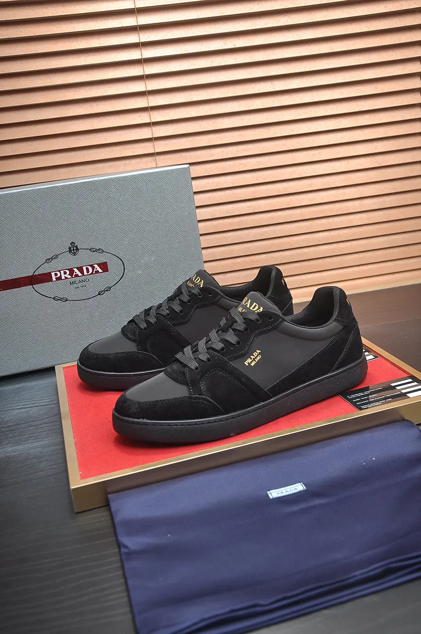 Men's shoes 💰580💶【PRADA】Top original, new season, high quality original goods, top imported calfskin with original imported glue, imported cowhide inside with original cowhide feet, original outsole! Quality guaranteed! Code 38-45 (45 customized)
